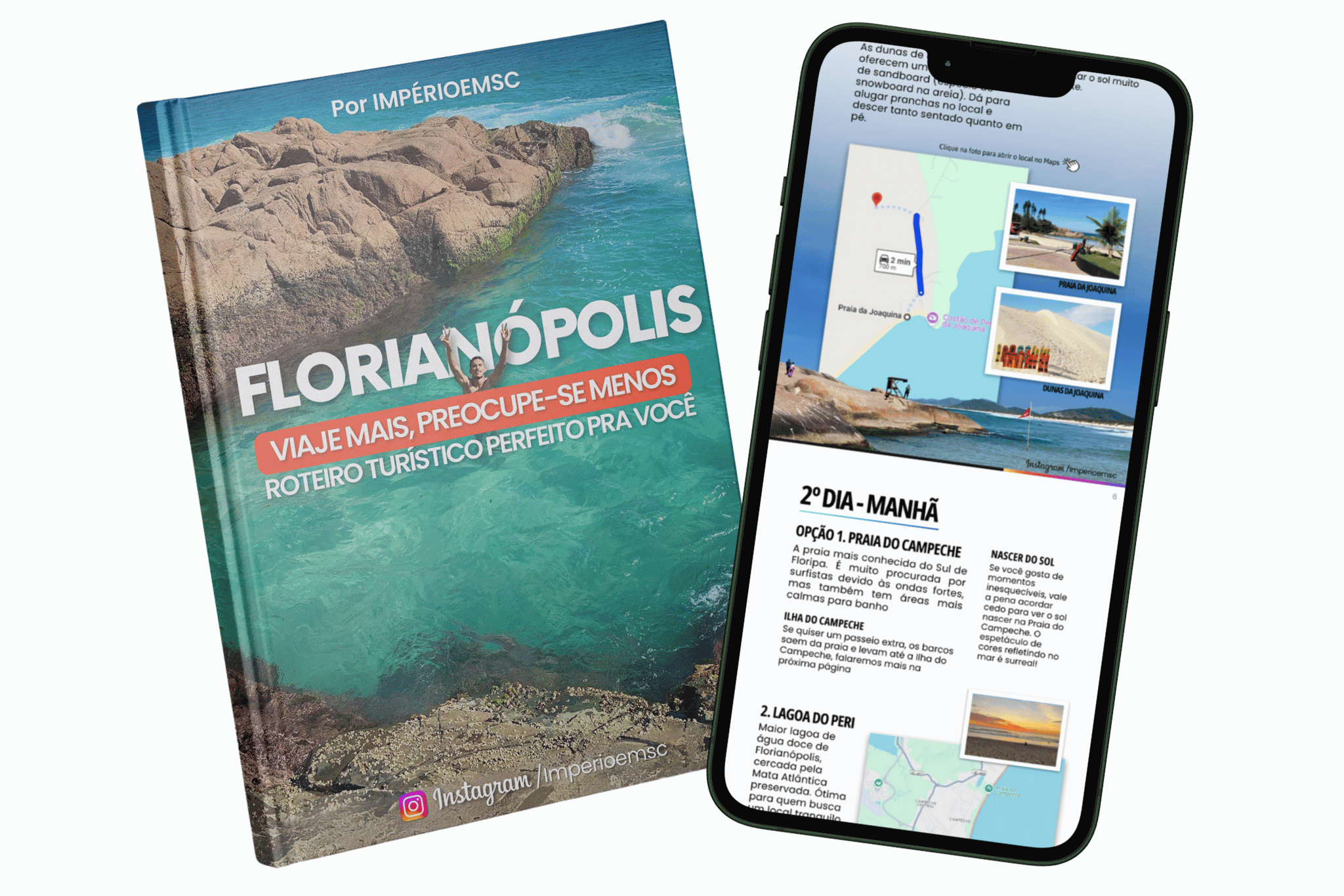 Mockup do roteiro Florianópolis sem erro